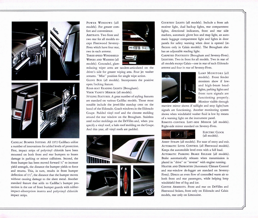 1972 Cadillac Prestige Brochure Page 2